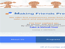 Tablet Screenshot of makingfriendspreschool.com